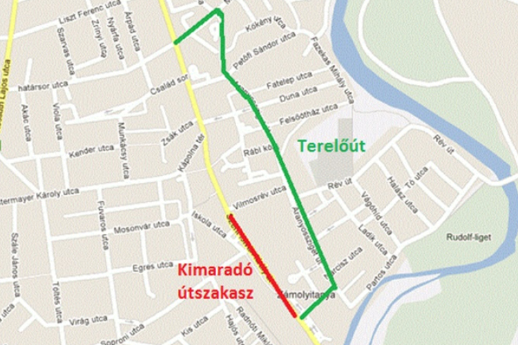 Helyi menetrend értesítés