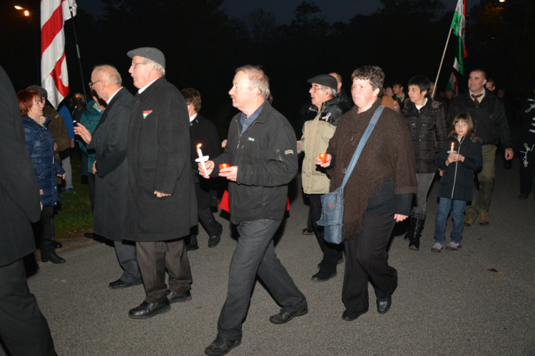 Kegyeleti megemlékezés a Gyásztéren (Fotó: Nagy Mária)
