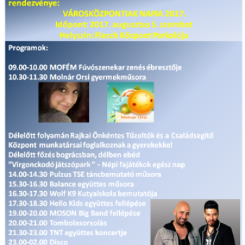 Városközpontiak Napja 2017