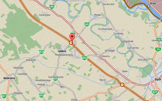 Baleset az M1-es autópályán