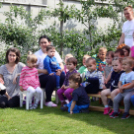 Az Ebuló Kutyaiskola interaktív kutyás bemutatója a Pillangó óvodában (Fotó: Stipkovits Veronika)