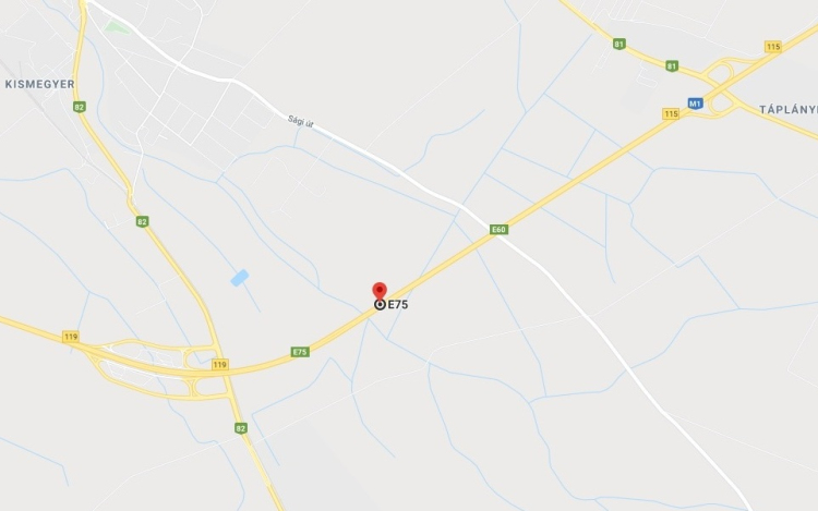 Baleset az M1-esen, Győr térségében