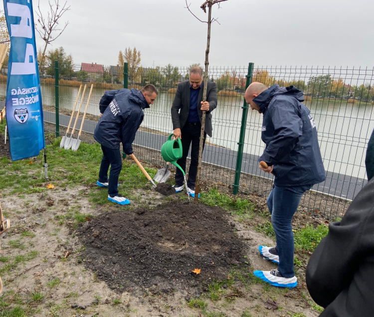 Harminc fát ültettek el a Báger-tónál
