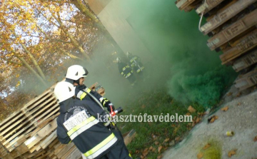 Önkéntes tűzoltó egyesületek vizesgyakorlata 