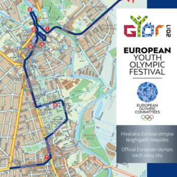 Fáklyafutás, XIV. Európai Ifjúsági Olimpiai Fesztivál Győr 2017 