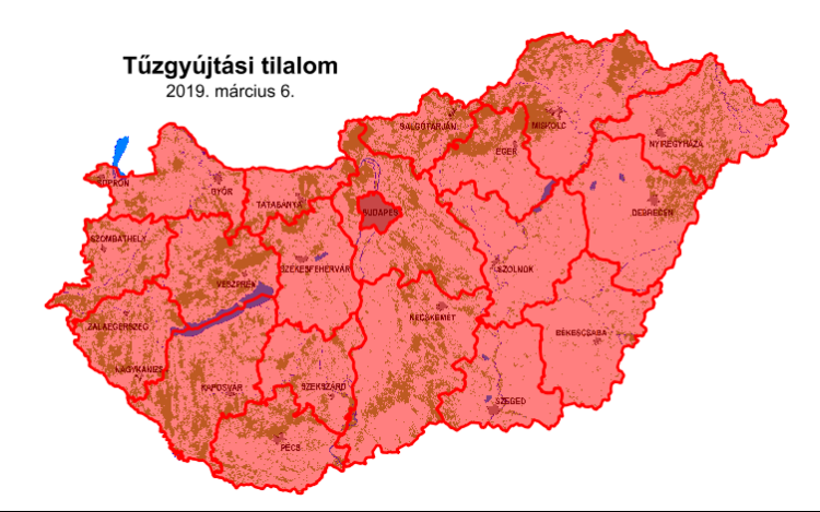 Tűzgyújtási tilalom Győr-Moson-Sopron megyében