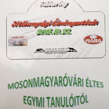 Élményautózás a RÁBA-ringen, adományok átadása