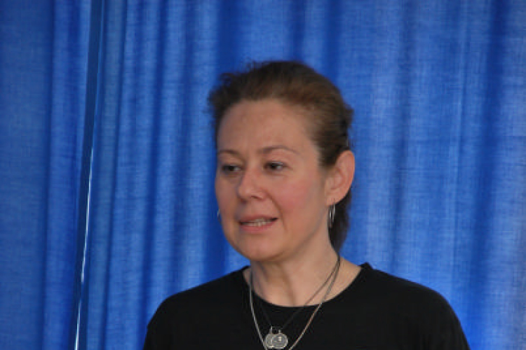 Kristóf Veronika előadása a Bálnák megmentéséről (Fotó: Nagy Mária)