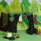 Mesekocsi Színház Micimackó előadása a Pillangó Óvodában (Fotó Stipkovits Veronika)