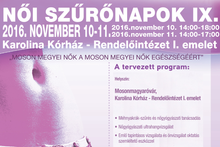 IX: Női Szűrőnapok