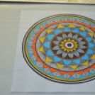 Mandala kiállítás a Huszár Gál Városi Könyvtárban ( Fotó: Patács Judit )
