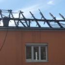 Leégett egy ház tetőszerkezete Hegyeshalomban