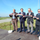 Közlekedési csomópont - világítás átadása: Jánossomorja-Ipari Park - 2014.szeptember 29. hétfő