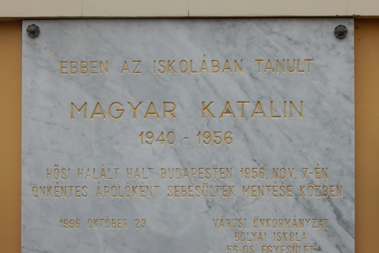 Magyar Katalinra emlékeztek a Bolyai Iskolában